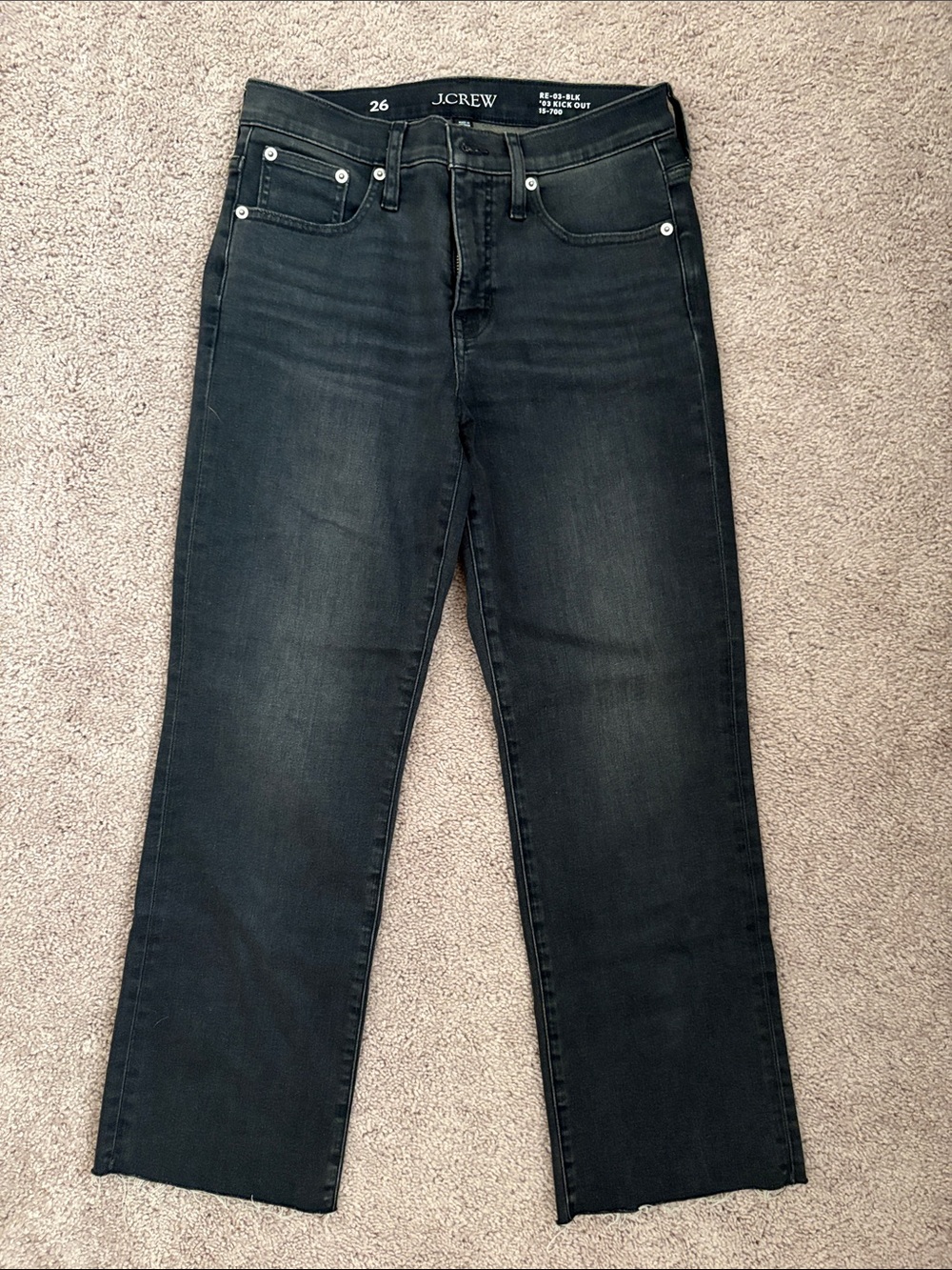 J. Crew Kick Out Jeans, faded black